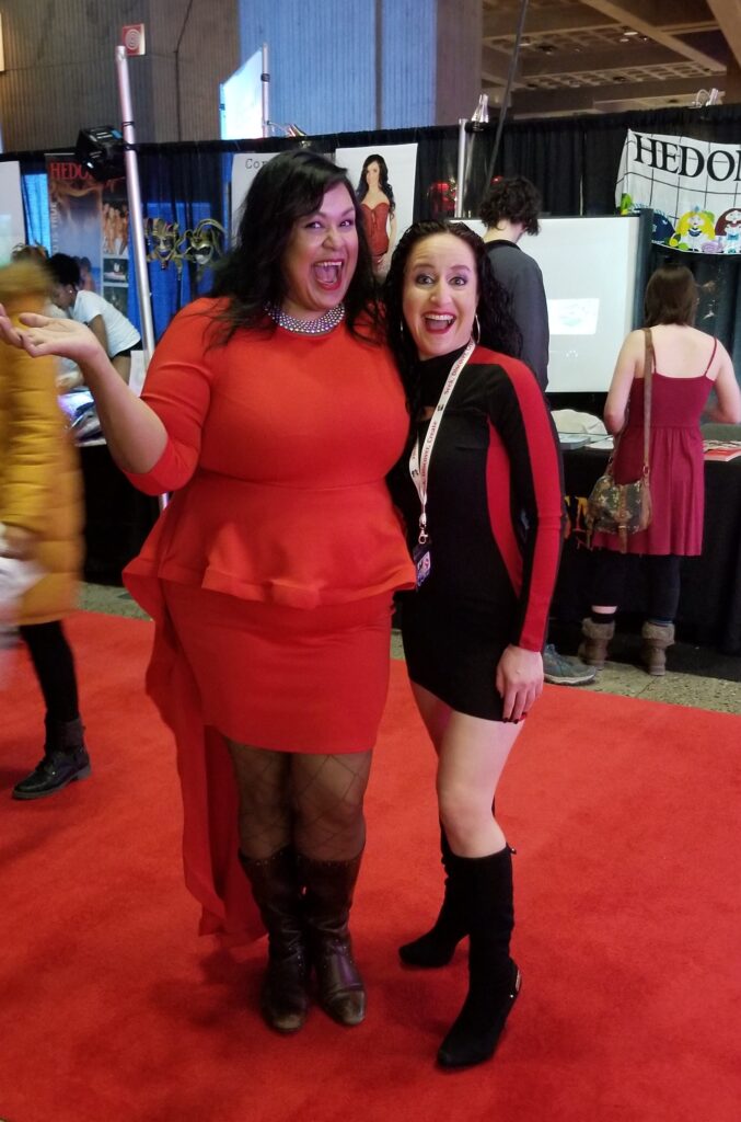 Lexi Sylver and Luna Matatas at the Salon de l'Amour et de la Seduction 2019 Place Bonaventure